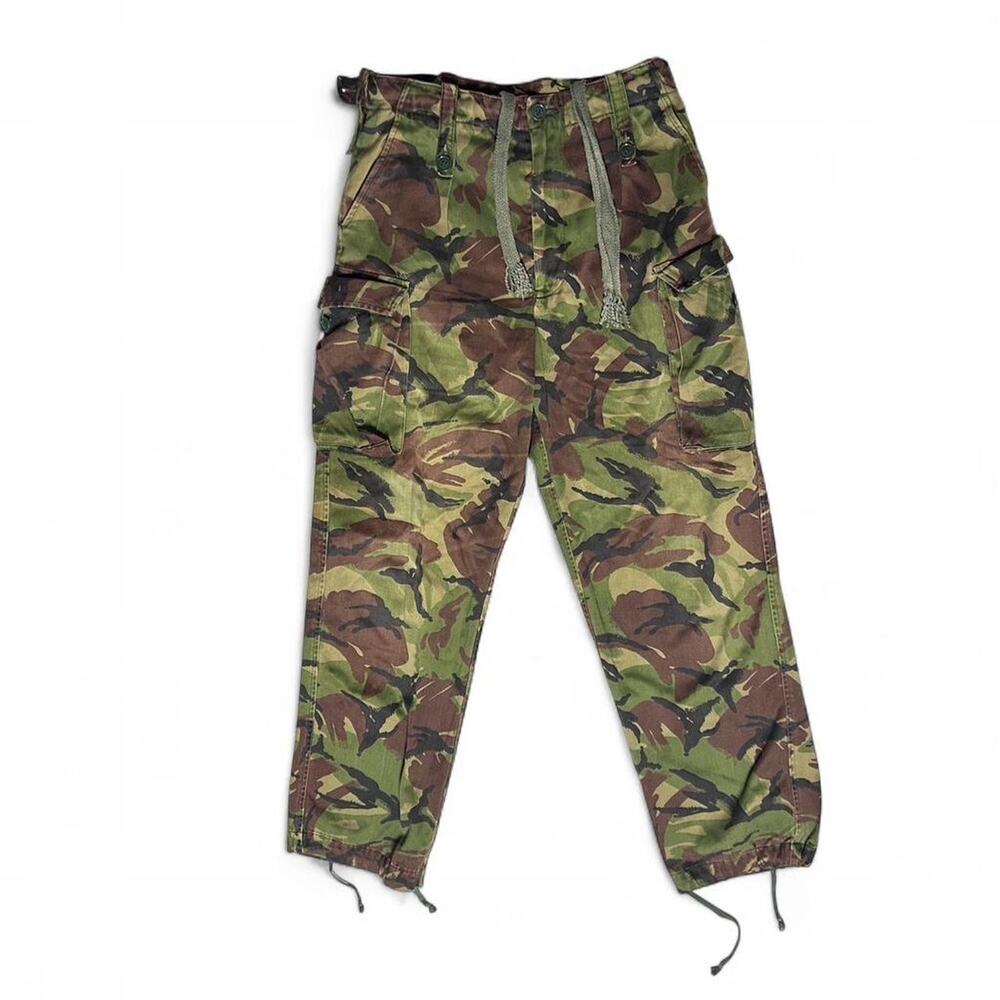 British Military 70s Vintage Temperate DPM Combat Cargo Pants Trousers 32”